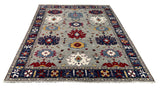 25698- Royal Heriz Hand-Knotted/Handmade Indian Rug/Carpet Traditional/Authentic/Size 8'1" x 6'5"