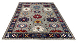 25698- Royal Heriz Hand-Knotted/Handmade Indian Rug/Carpet Traditional/Authentic/Size 8'1" x 6'5"/246cm x 196cm