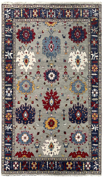 25698- Royal Heriz Hand-Knotted/Handmade Indian Rug/Carpet Traditional/Authentic/Size 8'1" x 6'5"/246cm x 196cm