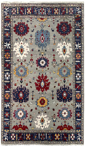 25698- Royal Heriz Hand-Knotted/Handmade Indian Rug/Carpet Traditional/Authentic/Size 8'1" x 6'5"