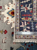 25698- Royal Heriz Hand-Knotted/Handmade Indian Rug/Carpet Traditional/Authentic/Size 8'1" x 6'5"/246cm x 196cm