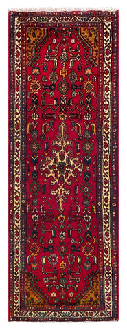 25465-Hamadan Hand-Knotted/Handmade Persian Rug/Carpet Traditional Authentic/ Size: 6'9" x 2'5"
