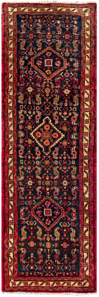 25467-Hamadan Hand-Knotted/Handmade Persian Rug/Carpet Traditional Authentic/ Size: 6'6" x 2'1"