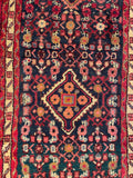 25467-Hamadan Hand-Knotted/Handmade Persian Rug/Carpet Traditional Authentic/ Size: 6'6" x 2'1"