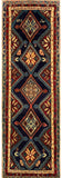 25466-Hamadan Hand-Knotted/Handmade Persian Rug/Carpet Traditional Authentic/ Size: 5'11" x 2'3"