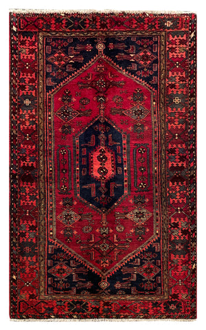 25654-Hamadan Hand-Knotted/Handmade Persian Rug/Carpet Traditional Authentic/ Size: 6'11" x 4'2"