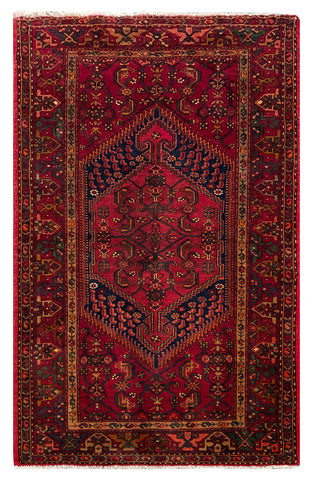 25448-Hamadan Hand-Knotted/Handmade Persian Rug/Carpet Traditional Authentic/ Size: 6'9" x 4'4"