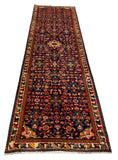 25557-Hamadan Hand-Knotted/Handmade Persian Rug/Carpet Traditional Authentic/ Size: 10'4" x 2'11"