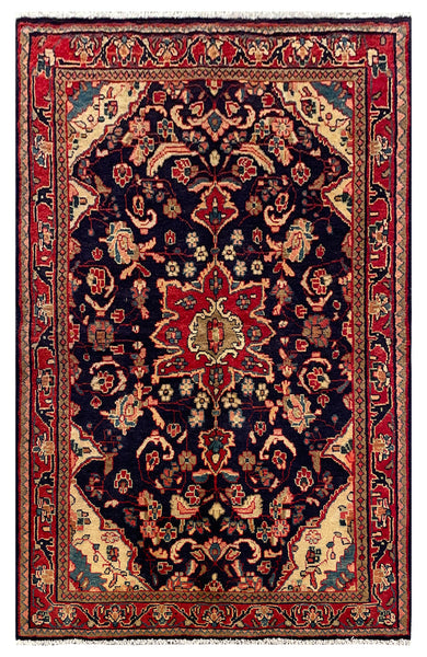 25650-Hamadan Hand-Knotted/Handmade Persian Rug/Carpet Traditional Authentic/ Size: 7'0" x 4'4"