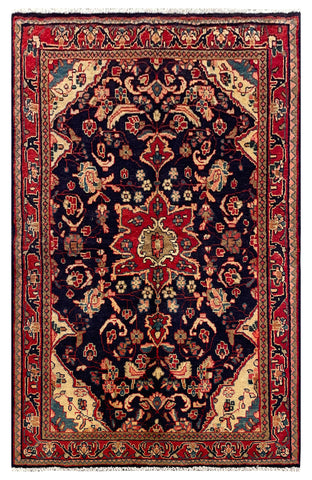 25650-Hamadan Hand-Knotted/Handmade Persian Rug/Carpet Traditional Authentic/ Size: 7'0" x 4'4"