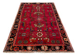 25454-Hamadan Hand-Knotted/Handmade Persian Rug/Carpet Traditional Authentic/ Size: 7'1" x 4'4"