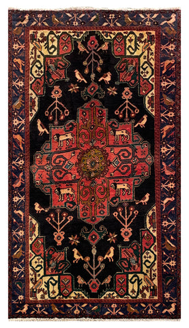 25652-Bidjar Hand-Knotted/Handmade Persian Rug/Carpet Traditional Authentic/ Size: 7'6" x 4'2"