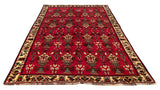 19954-Shiraz Hand-Knotted/Handmade Persian Rug/Carpet Tribal/Nomadic Authentic/ Size: 8'2" x 5'7"