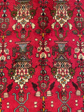 19954-Shiraz Hand-Knotted/Handmade Persian Rug/Carpet Tribal/Nomadic Authentic/ Size: 8'2" x 5'7"