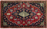 24884-Kashan Handmade/Hand-Knotted Persian Rug/Traditional/Carpet Authentic/ Size: 3'6" x 2'6"