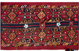 26156- Gaznitepp Antique(1910-1920) Turkish Carpet /Hand-knotted Carpet/Authentic/Traditional/Rug / Size/: 3'2" x 2'0"