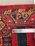 26156- Gaznitepp Antique(1910-1920) Turkish Carpet /Hand-knotted Carpet/Authentic/Traditional/Rug / Size/: 3'2" x 2'0"