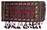 26157-Balutch Camel Bag Hand-Knotted/Handmade Prersian Rug/Carpet Tribal/Nomadic Authentic /Size/: 3'10" x 1'8"