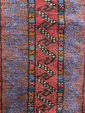 26157-Balutch Camel Bag Hand-Knotted/Handmade Prersian Rug/Carpet Tribal/Nomadic Authentic /Size/: 3'10" x 1'8"