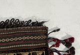 26157-Balutch Camel Bag Hand-Knotted/Handmade Prersian Rug/Carpet Tribal/Nomadic Authentic /Size/: 3'10" x 1'8"