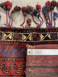 26157-Balutch Camel Bag Hand-Knotted/Handmade Prersian Rug/Carpet Tribal/Nomadic Authentic /Size/: 3'10" x 1'8"