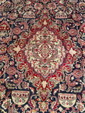 25791-Mashad Hand-Knotted/Handmade Persian Rug/Carpet Traditional Authentic/ Size: 13'1" x 9'9"