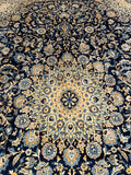 25787-Mashad Hand-Knotted/Handmade Persian Rug/Carpet Traditional Authentic/ Size: 13'0" x 9'11"
