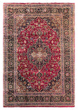 25731-Mashad Hand-Knotted/Handmade Persian Rug/Carpet Traditional Authentic/ Size: 11'6" x 7'11"