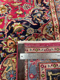 25731-Mashad Hand-Knotted/Handmade Persian Rug/Carpet Traditional Authentic/ Size: 11'6" x 7'11"