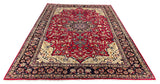 25782- Isfahan Persian Hand-Knotted Authentic/Traditional Carpet/wool pile/cotton base/Rug / Size: 11'1" x 8'0"