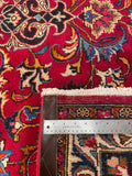 25781-Mashad Hand-Knotted/Handmade Persian Rug/Carpet Traditional Authentic/ Size: 9'9" x 6'11"