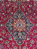 25772-Mashad Hand-Knotted/Handmade Persian Rug/Carpet Traditional Authentic/ Size: 9'4" x 6'9"