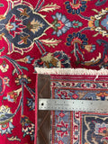 25772-Mashad Hand-Knotted/Handmade Persian Rug/Carpet Traditional Authentic/ Size: 9'4" x 6'9"