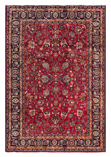 25774-Mashad Hand-Knotted/Handmade Persian Rug/Carpet Traditional Authentic/ Size: 9'7" x 6'5"