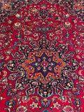 25784-Mashad Hand-Knotted/Handmade Persian Rug/Carpet Traditional Authentic/ Size: 11'3" x 8'2"