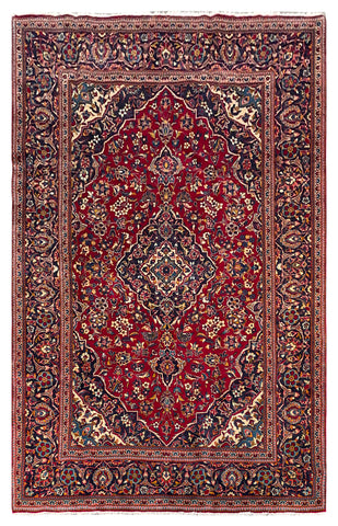 25760-Kashan Hand-Knotted/Handmade Persian Rug/Carpet Traditional/Authentic/Size: 10'1" x 6'5"