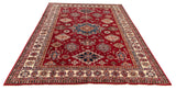 25849-Royal Kazak Hand-Knotted/Handmade Afghan Rug/Carpet Tribal/Nomadic Authentic/ Size: 9'4" x 6'9"
