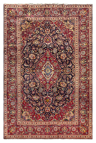 25751-Kashan Hand-Knotted/Handmade Persian Rug/Carpet Traditional/Authentic/Size: 10'3" x 6'8"