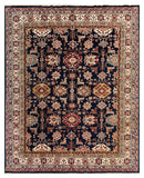 25851-Royal Kazak Hand-Knotted/Handmade Afghan Rug/Carpet Tribal/Nomadic Authentic/ Size: 9'10" x 8'0"