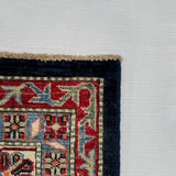 25851-Royal Kazak Hand-Knotted/Handmade Afghan Rug/Carpet Tribal/Nomadic Authentic/ Size: 9'10" x 8'0"