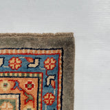 26014-Kazak Hand-Knotted/Handmade Afghan Rug/Carpet Tribal/Nomadic Authentic/ Size: 11'7" x 8'6"