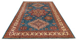 25850-Royal Kazak Hand-Knotted/Handmade Afghan Rug/Carpet Tribal/Nomadic Authentic/ Size/: 10'0" x 6'8"