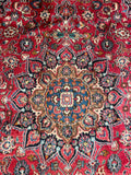 25759-Mashad Hand-Knotted/Handmade Persian Rug/Carpet Traditional Authentic/ Size: 9'5" x 6'6"