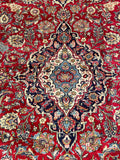 25728-Kashan Hand-Knotted/Handmade Persian Rug/Carpet Traditional/Authentic/Size: 10'10" x 7'6"