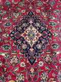 25756-Mashad Hand-Knotted/Handmade Persian Rug/Carpet Traditional Authentic/ Size: 9'10" x 6'6"