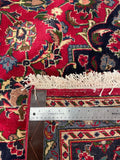 25756-Mashad Hand-Knotted/Handmade Persian Rug/Carpet Traditional Authentic/ Size: 9'10" x 6'6"