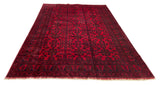 25835- Khal Mohammad Afghan Hand-Knotted Authentic/Traditional/Carpet/Rug/ Size: 9'8" x 6'7"