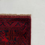25835- Khal Mohammad Afghan Hand-Knotted Authentic/Traditional/Carpet/Rug/ Size: 9'8" x 6'7"