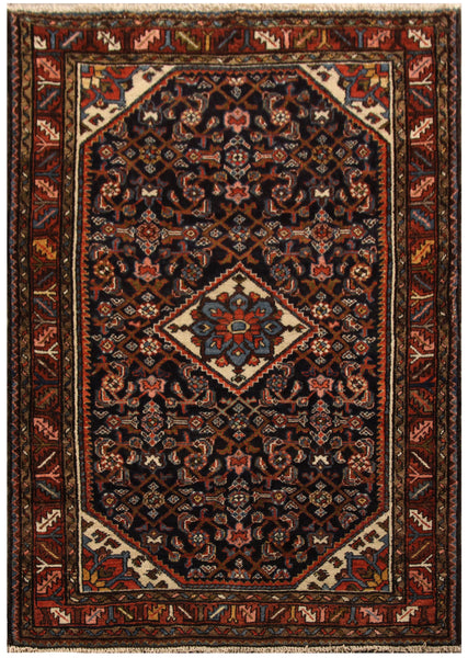22883-Hamadan Hand-Knotted/Handmade Persian Rug/Carpet Traditional Authentic/Size: 5'1" x 3'6"