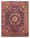 25796-Mashad Hand-Knotted/Handmade Persian Rug/Carpet Traditional Authentic/ Size: 13'0" x 9'9"